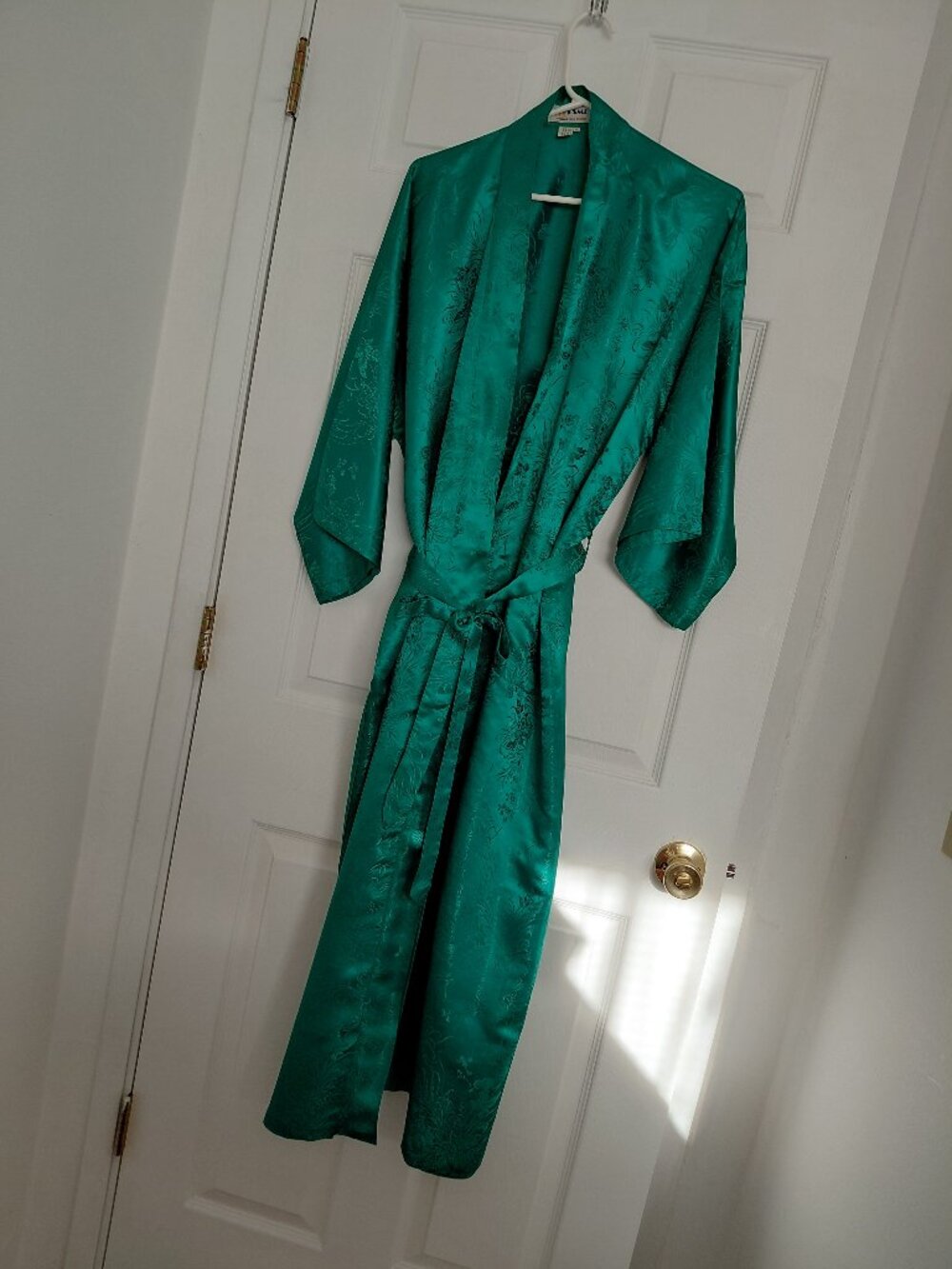 ESME Emerald Green Silk Robe